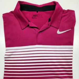 Nike Dri-Fit men's golf shirt xxl fushia